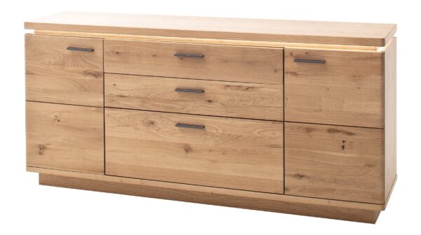 Sideboard Balkeneiche geölt teilmassiv 180 cm - BARCELONA