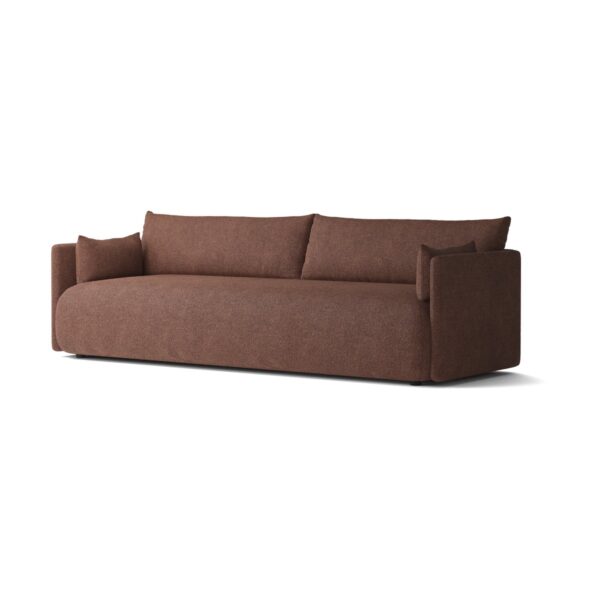 Audo Copenhagen Offset Sofa 3-Sitzer Audo Bouclé 08 Bordeaux