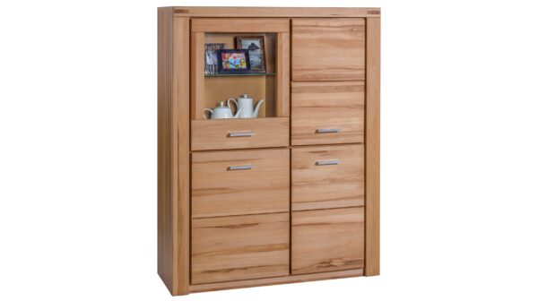 Highboard Kernbuche teilmassiv geölt 108 cm - FREYJA