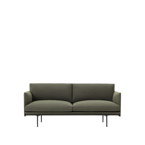 Muuto Outline Sofa 2-Sitzer Fiord 961-Green