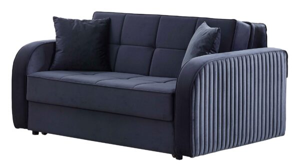 Schlafsofa anthrazit Microfaser - 162 cm - MONTE CARLO