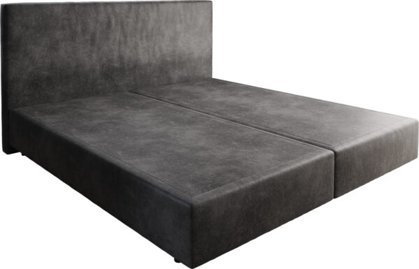 Boxspringgestell Dream-Well Mikrofaser Anthrazit Vintage 200x200 cm